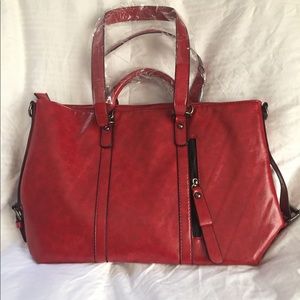 Beautiful red purse, no brand name, brand new